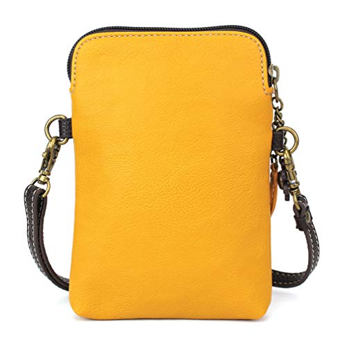 Image of CHALA Wilderness Animal Collection Cell Phone Crossbody Purse-Women PU Leather /Canvas Multicolor Handbag w /Adjustable Strap