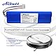 Aibatt 14.8V 3200mAh Li-Ion Akku, Ersatzakku für Ecovacs Deebot N8, Deebot N8+, Deebot N8 Pro, Deebot Ozmo 900, Ozmo 920, Ozmo 930 Staubsauger, Deebot N5 Home Cleaner Heimroboter.