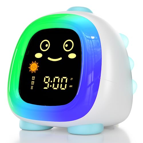 Alarm Clock for Kids, Kids Night Light with 3 Brightness