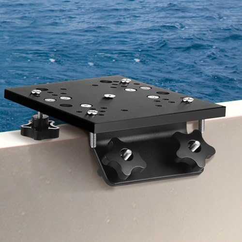Gisafai Universal Aluminum Downrigger Bracket for 45/90 Degree Boat Track System Lund Sport Track Downrigger Mount Fishing Accessories(Black,45 Degree)