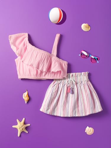 Image of Nautinati Baby Girls Cute Printed Top and Shorts Clothing Set | Age 0-3 Years