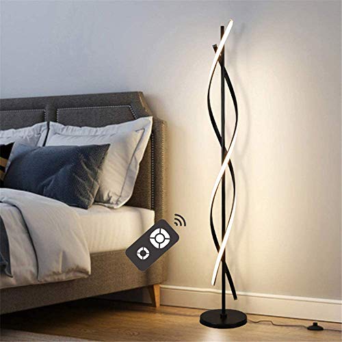 Lámpara de pie regulable de 48W con mando para salón y dormitorio