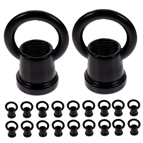Levemolo 20pcs Ceiling Hooks Heavy Duty Zinc Alloy Lamp Nut Hanging Ring Lighting Accessories for Chandeliers