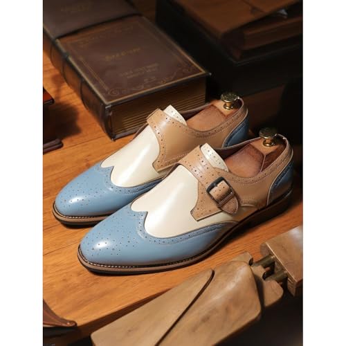 Men's Business Casual Shoes Oxford Shoes, with a Monk Strap Design, Fashionable3