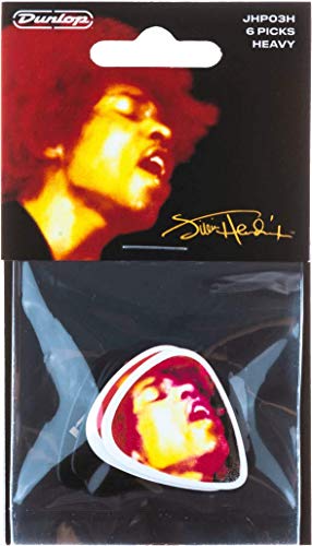 Picks Jimi Hendrix Electric Ladyland Heavy Pack of 24, Cover Artwwork, Sachet de 24