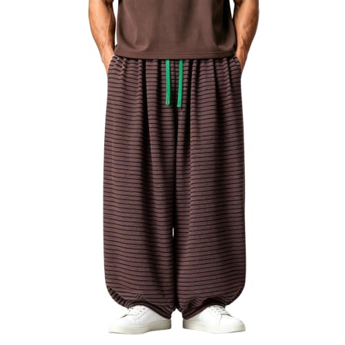 Pantalones de jogging para hombre de terciopelo elástico largo estilo punk