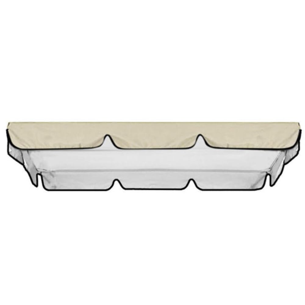Toldo Balancin Jardin Exterior Techo De Repuesto Para Columpio De Jardín De 3 Plazas Toldo Funda Universal Cubierta Superior Para Columpio De Patio Hamaca(Beige,164x114cm/65x45in)
