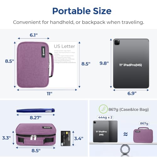 Image of AUVON Large Insulin Cooler Travel Case, 4x160g for Longer Cooling Effect