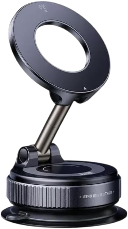 Miniatura 9 de Soporte magnético de alta calidad para teléfono, succión al vacío de 96 libras, diseño compacto plegable, rotación de 360, compatible con MagSafe,