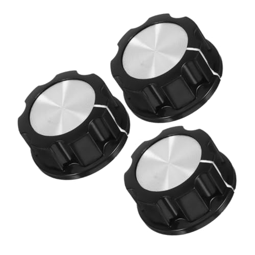 Juego de 3 perillas de control para electrodomésticos de cocina: para ollas a presión, freidoras de aire y otros aparatos, fáciles de instalar, color negro miniatura 1