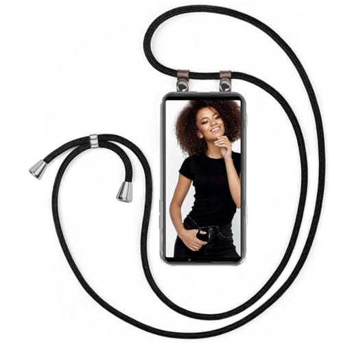 Chaîne de téléphone Sony Xperia 5 III housse cordon sangle noire
