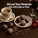 Andy Anand Chocolatier Luxurious Dark Chocolate Truffles Gift Box - Handmade Gourmet Chocolate Assortments, Gluten Free chocolate Perfect_gifts for her & for birthday Gifts & wedding gifts (24 Pcs)