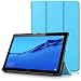 Produktbild Huawei MediaPad T5 10 Hülle - Ultra Dünn und Leicht PU Leder Schutzhülle mit Standfunktion für Huawei MediaPad T5 WiFi/LTE Tablet-PC (25,6 cm, 10,1 Zoll), Hellblau