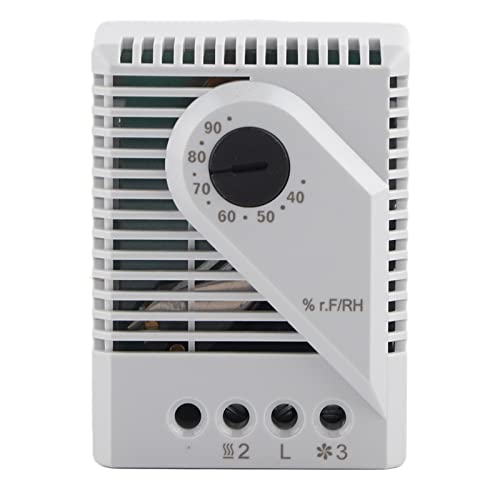 Pilipane Temperature and Humidity Control and Hygrostat Fan Heater for TV Cabinet, Mechanical Humidity Controller MFR012, TV Cabinet Humidity Control (MFR012)