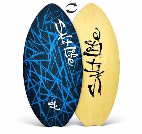 SALT LIFE Wooden Skimboard with EVA Traction Pad, 39 or 41 Inch