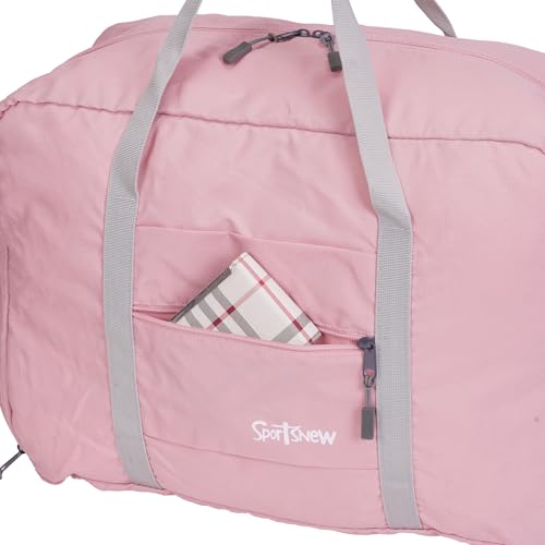 sports bags Shoes Compartment Sports Gym Bag with Wet Pocket, Travel Duffel Bag, Pink3