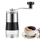 Manuelle Kaffeemühle mit Grat, manuelle Mühle mit Keramikmahlkern, tragbar, konisch, für Bohnen | Bierbrauwerkzeug für den Außenbereich pa