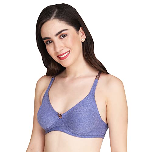 Image of Women Melange Fabric Everyday Non Padded Bra for Women