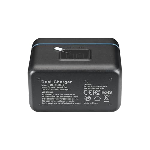 Cargador de doble canal Is360X4 ideal para creadores de contenido en ruta