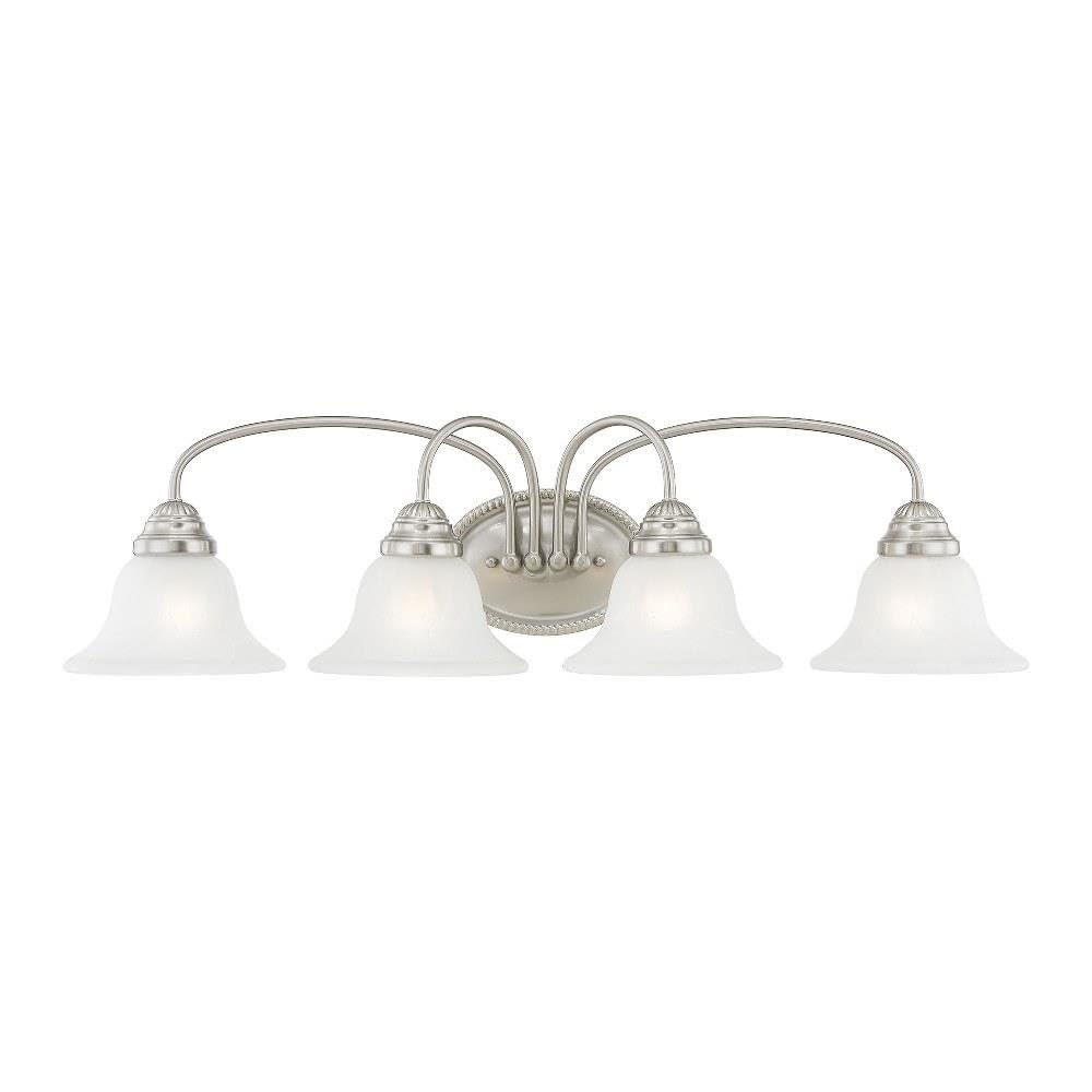 Photo 1 of Livex Lighting Edgemont 4-Light Vanity - Brushed Nickel