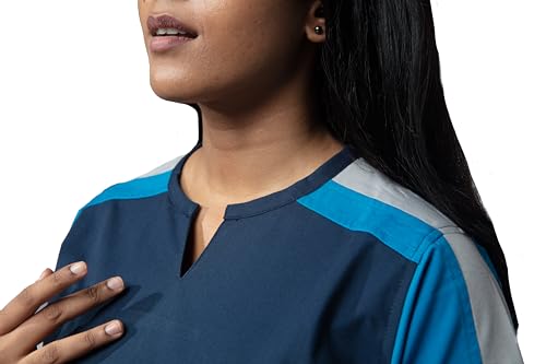 Image of UNIFORM CRAFT Female Scrub Suit Designer DSDX04 - Ideal for Doctors, Dentists and Healthcare Professionals