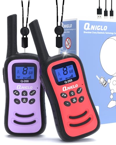 Walkie Talkie Niñas Recargable Marca QNIGLO
