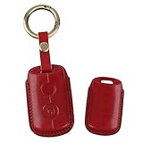 [KUNIO] ヤマハ専用 キーカバー キーケース キーホルダー 本革 レザー 手縫い YAMAHA XMAX250 エックスマックス EROX 155 エアロックス NVX 125 QBIX キュービックス ジェイナス ハンドメイド オシャレ 手触りいい レッド