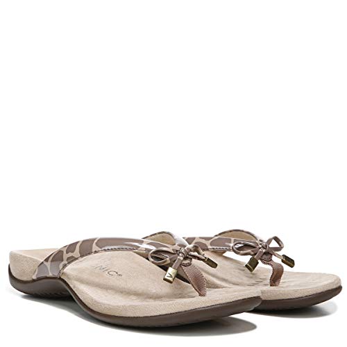 Image of Vionic Women's Rest Bella Toe Post Sandal- Supportive Ladies Orthotic Sandals that include Three Zone Comfort with Arch Support- Flip Flop for Ladies, Medium and Wide Width Size 5-12