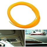 ATMOMO 5M Flexible Trim for DIY Automobile Car Interior Exterior Moulding Trim Decorative Line Strip (Yellow)