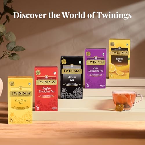 Image of Twinings Assam Tea, 100 Teabags| Pack of 1| Premium Black Tea| Strong Strength| Full-bodied, Malty and Robust Flavour| Handpicked Leaves| Enjoy a Hot Cup of Tea