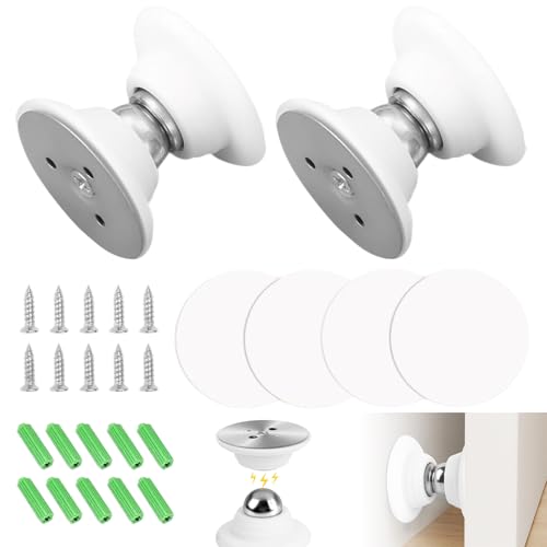 Aiyraa 2 Stück Türstopper Magnet, Magnetischer türstopper Ohne Bohren, Türhalter Boden Magnetisch für Wohnmobil, Wohnwagen, Boot, Fracht, Türstopper Kleben