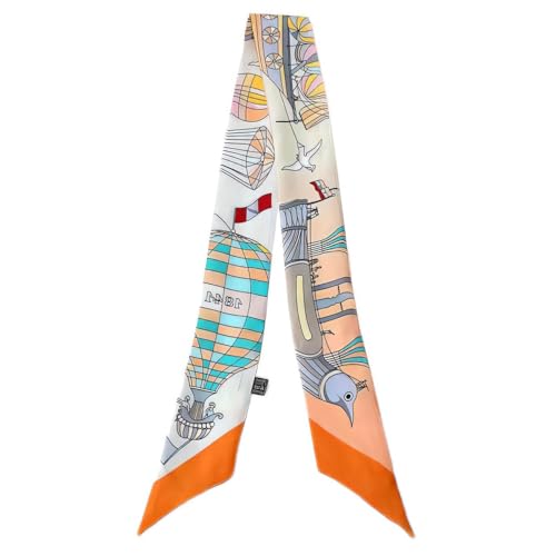 100% Mulberry Silk Scarf for Handbags,Bags, and Purses,1 Pcs 2