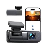 iZEEKER 1440P Dash Cam with WiFi, 2.5K QHD Dashcam, Mini Dash Camera with WDR, G-Sensor Emergency Recording, Loop Recording, 24H Parking Mode Supports, Voice Prompt