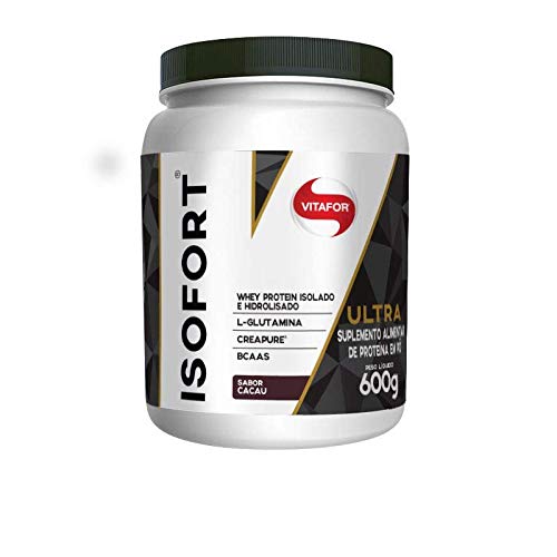 Isofort Ultra 3 em 1 Whey Hidrolisado Vitafor 600g Cacau