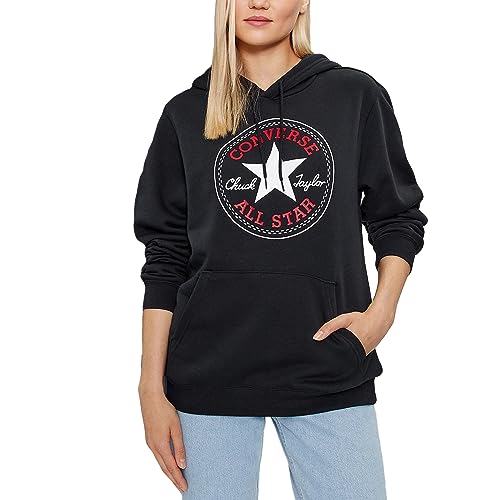 Converse Go-To All Star Hooded Sweatshirt Patch Green Code 10025470-A06, green, XS