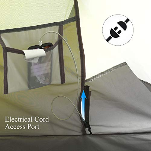 6 Person Easy Pop Up Tent,12.5’ x 8.5‘ x53.5,Automatic Setup,Waterproof, Double Layer,Instant Family Tents for Camping,Hiking & Traveling,Green by HUI LINGYANG - Image 5