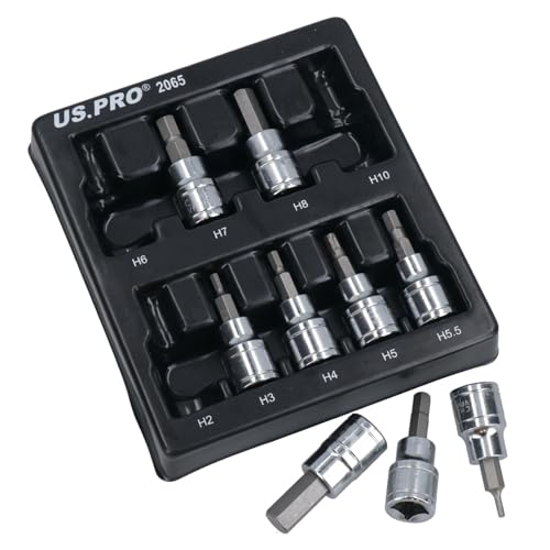 Clés douilles 3/8 robustes profil etoile et hexagonal H2 à T55 - 4
