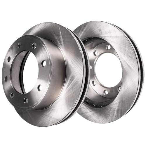 Image of Detroit Axle - Rear Brake Kit for 08-19 2021-2023 Ford E-450 Super Duty | Disc Brake Rotors Ceramic Brake Pads 2009 2010 2011 2012 2013 2014 2015 2016 2017 2018 2022 Replacement 13.58 inch inch