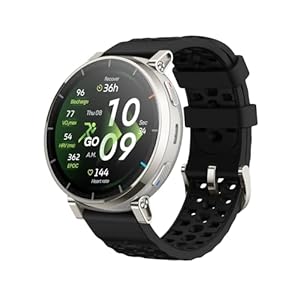 Amazfit Active 3 Premium GPS Running Smart Watch 45mm, 1.32" AMOLED Sapphire Display, 12-Day Battery, 4GB, NFC, Offline Maps, 170+ Workouts, 5 ATM, Heart Rate & Fitness Tracker for Android & iPhone