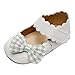 BIBOKAOKE Bébés Filles Chaussures Simples Ruffles Bowknot First Walkers Shoes Toddler Sandals Princess Shoes Baskets Wushu (White, 0-6 Months)