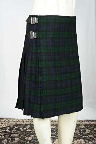 Traditional Scottish Black Watch 8 Yard Tartan Kilt 40 — view 6