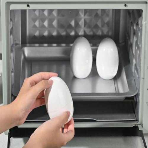 Eierkocher hart gekochte Eierkocher 4 Eier Kapazität Kompaktes Design ABS Material Eierform Mikrowelle Funktion Eierkocher – Bild 6