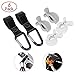 2 Pack Ganchos Carritos de Bebé + 4 Pack pinzas para cochecito...