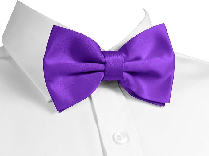 JAGMOOLYA PRODUCTS Premium Pre-Tied Satin Bow Tie and Pocket Square for Men | Handcrafted Bow Tie & Wedding Handkerchief for Suits, Blazers & Tuxedo for Formal Events & Weddings (DARK PURPLE)-picture-32