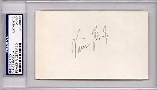 Vince Boryla Signed - Autographed Washington - New York Knicks 3x5 inch Index Card - Indiana Basketball Hall of Fame - 1948 Gold Medal - PSA/DNA Certificate of Authenticity (COA) - PSA Slabbed Holder