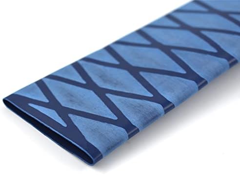 eTekGo X-Tube Heat Shrink Wrap Tubing 39"&64" Lengths for Rod Grips-5 Color 14 Sizes (Blue, Diamter?35mm; Length?39?