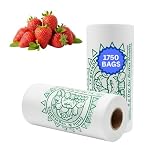 AssurePak Clear Produce Roll - 1750 Bags - 10"x15" – HDPE - 11 Microns - for Grocery, Food Storage, Reusable Produce, Small Business, Kitchen Use, Organization, Lightweight Packaging