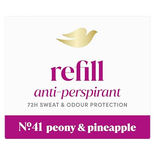 Dove No. 41 Peony & Pineapple Anti-Perspirant Refill womens antiperspirant stick styled to last with 72h odour protection with Doves signature care dermatologically tested 35 ml (Refill Only)