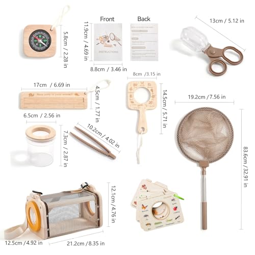 Pack d'exploration de la nature pour enfants avec filet à papillons - 3