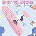 Sifemp Insoles for Airtag Hidden Holder, Tracker Devise Case for Kids, Comfortable Inserts for Shoes，Pink Rainbow (Pink, Foot:7.1-7.5IN/Insole:7.6-8.3IN/12.5C-1Y)